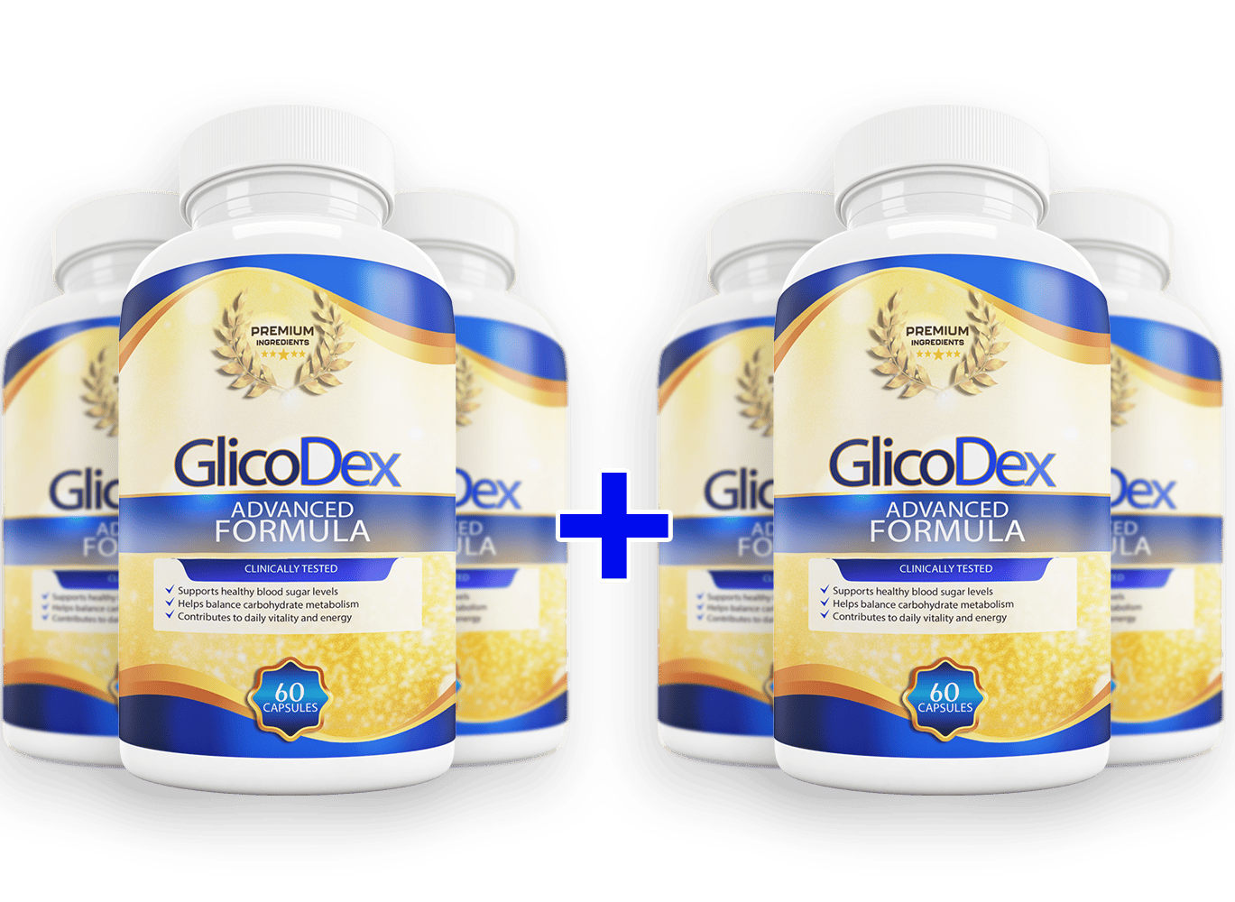 Six bottles of GlicoDex with free bonuses